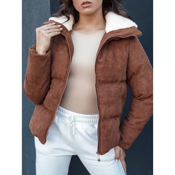  Dámská zimní bunda DSTREET TRENDYGLAM TY4360 KARAMELOVÁ 