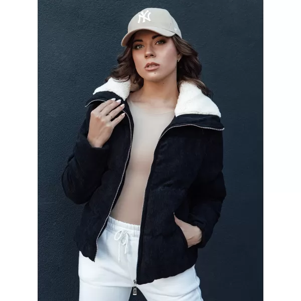  Dámská zimní bunda DSTREET TRENDYGLAM TY4357 ČERNÁ 