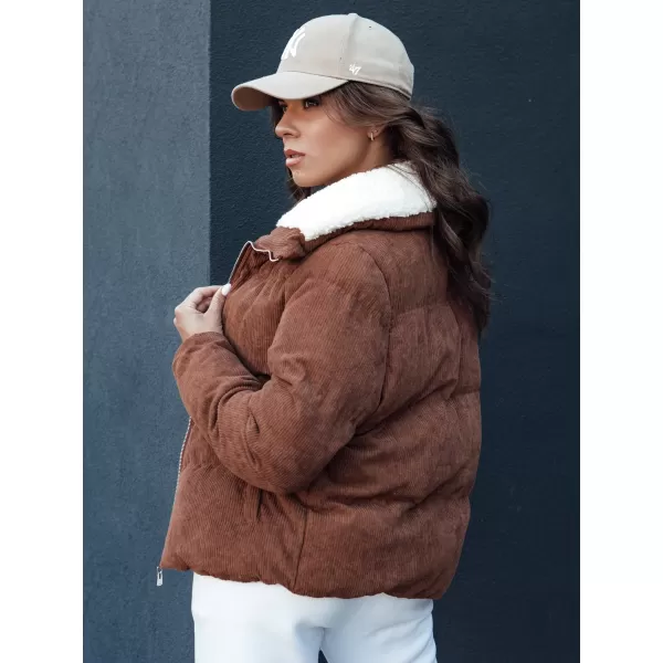 Dámská zimní bunda DSTREET TRENDYGLAM TY4360 KARAMELOVÁ 