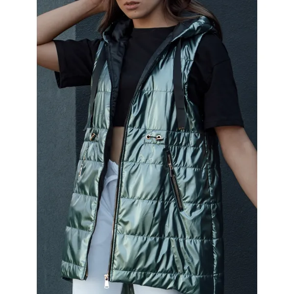  Dámská vesta DSTREET PIXIECODE TY4445 ZELENÁ 