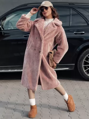 Dámský zimní kabát DSTREET LUXERII RŮŽOVÁ