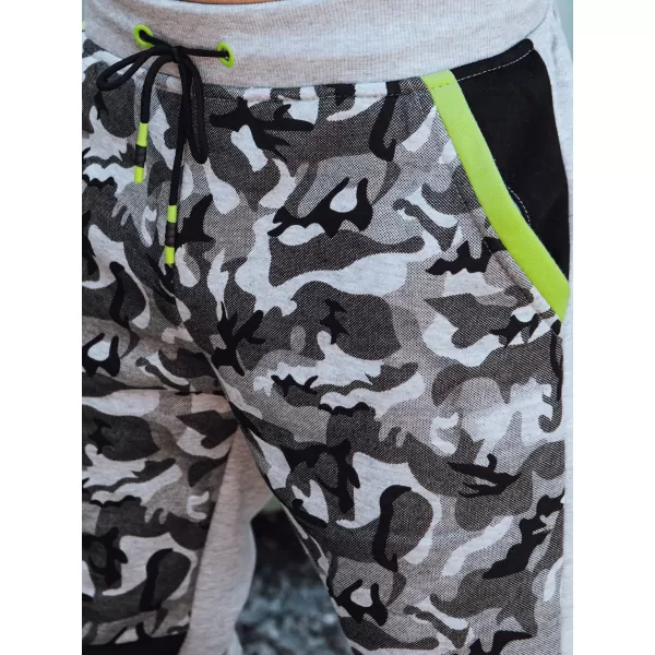  Pánské tepláky DSTREET ux4428 SVĚTLE ŠEDÁ CAMO 