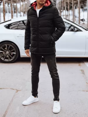 Pánská zimní bunda DSTREET tx4894 ČERNÁ