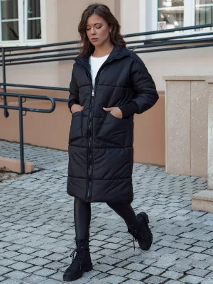 Dámský kabát DSTREET NADIA ČERNÁ