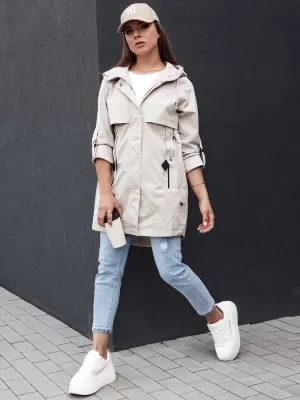Dámská bunda DSTREET STYLE QUEEN TY4394 SVĚTLE ŠEDÁ