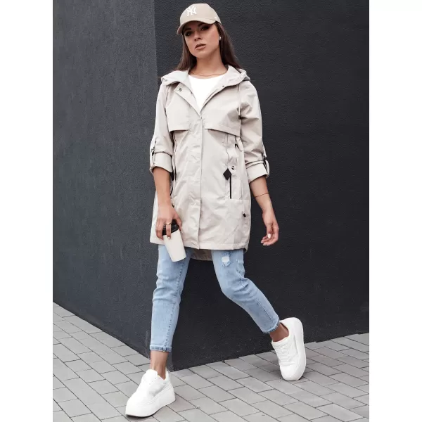  Dámská bunda DSTREET STYLE QUEEN TY4394 SVĚTLE ŠEDÁ 