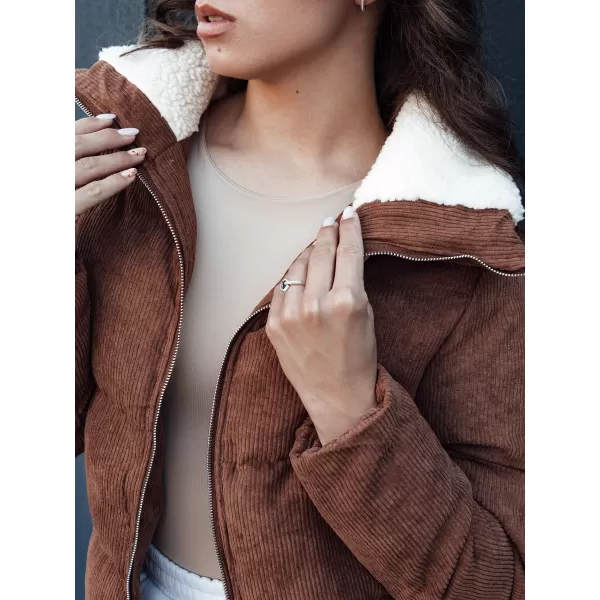  Dámská zimní bunda DSTREET TRENDYGLAM TY4360 KARAMELOVÁ 