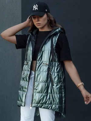 Dámská vesta DSTREET PIXIECODE TY4445 ZELENÁ