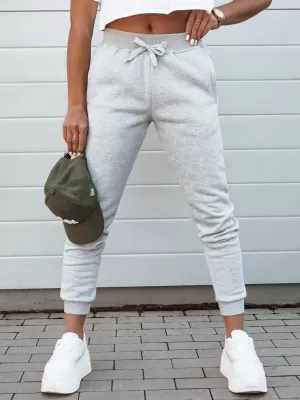 Dámské tepláky DSTREET FITS SVĚTLE ŠEDÁ