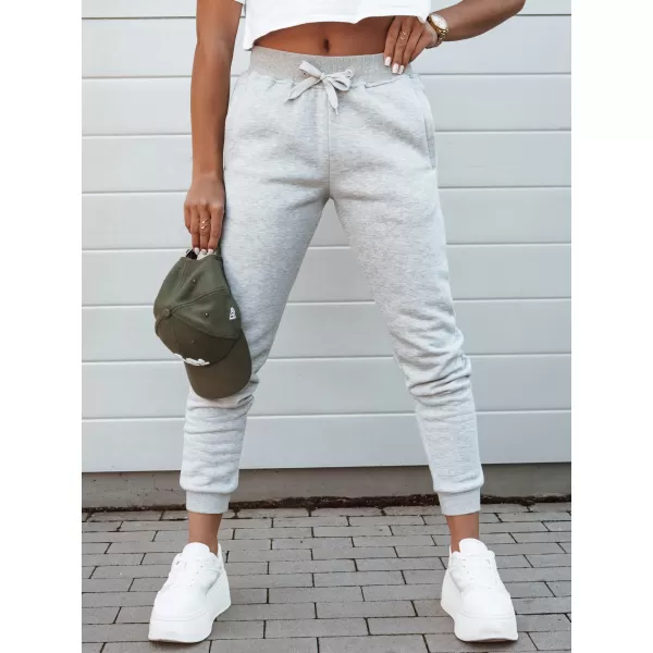  Dámské tepláky DSTREET FITS SVĚTLE ŠEDÁ 