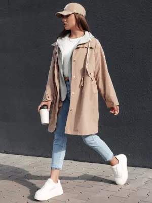 Dámská parka DSTREET MODERN LOOK BÉŽOVÁ