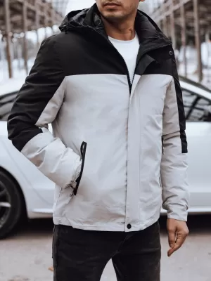 Pánská bunda DSTREET tx4900 SVĚTLE ŠEDÁ