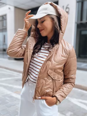Dámská bunda DSTREET LILYWOOL TY3714 ZLATÁ