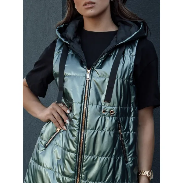  Dámská vesta DSTREET PIXIECODE TY4445 ZELENÁ 