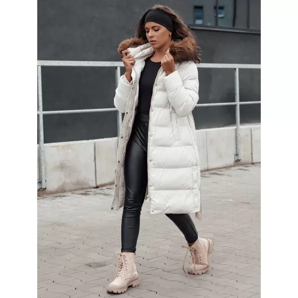  Dámský zimní kabát DSTREET STYLEBELLA BÍLÁ 