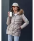 Dámská bunda DSTREET WINTERCHIC ty4438 KARAMELOVÁ