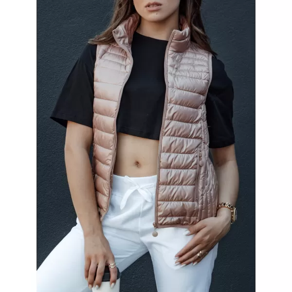  Dámská vesta DSTREET STYLISHZ TY4449 RŮŽOVÁ 