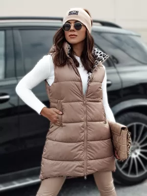 Dámská vesta DSTREET ELEGANCIO KARAMELOVÁ