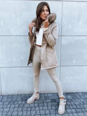 Dámská zimní bunda DSTREET GODDESS BÉŽOVÁ