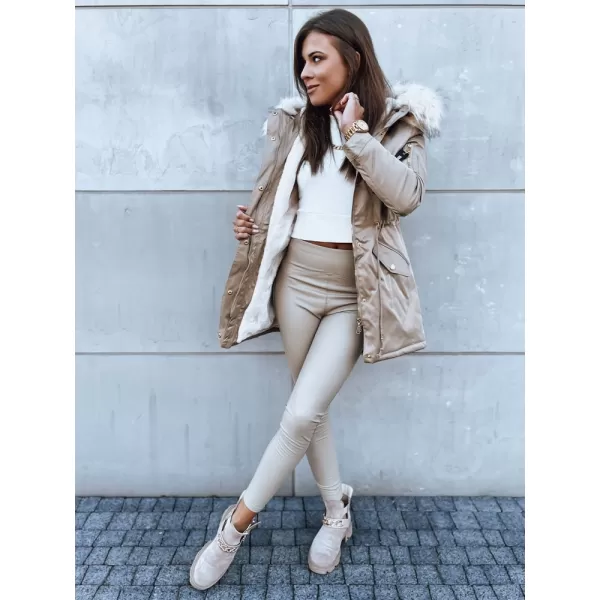  Dámská zimní bunda DSTREET VIXEN TY3873 BÉŽOVÁ 