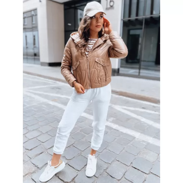  Dámská bunda DSTREET LILYWOOL TY3714 ZLATÁ 