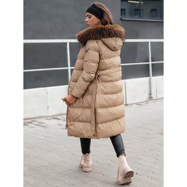  Dámský zimní kabát DSTREET STYLEBELLA BÉŽOVÁ 