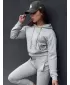 Dámská mikina DSTREET TRENDHOOD SVĚTLE ŠEDÁ