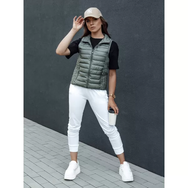  Dámská vesta DSTREET STYLISHZ TY4448 ZELENÁ 