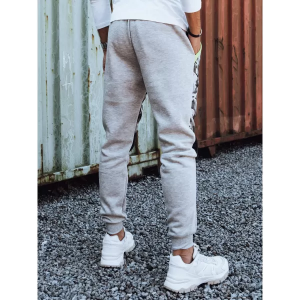  Pánské tepláky DSTREET ux4428 SVĚTLE ŠEDÁ CAMO 