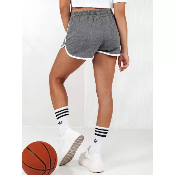  Dámské šortky DSTREET TOP SPORT TMAVĚ ŠEDÁ 