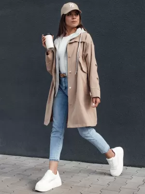 Dámská parka DSTREET MODERN LOOK BÉŽOVÁ