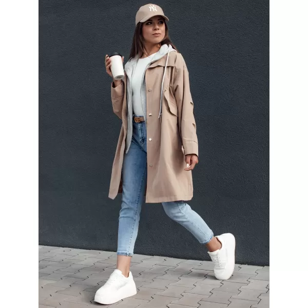  Dámská parka DSTREET MODERN LOOK BÉŽOVÁ 