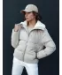 Dámská zimní bunda DSTREET TRENDYGLAM TY4358 BÉŽOVÁ