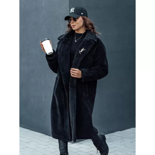  Dámský zimní kabát DSTREET GLAMFUR ČERNÁ 