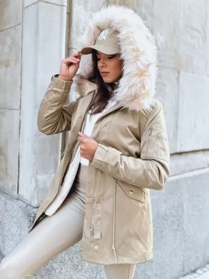 Dámská bunda DSTREET GARNET TY3946 BÉŽOVÁ