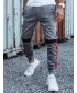 Pánské tepláky DSTREET TMAVĚ ŠEDÝ MELÍR/ČERVENÁ