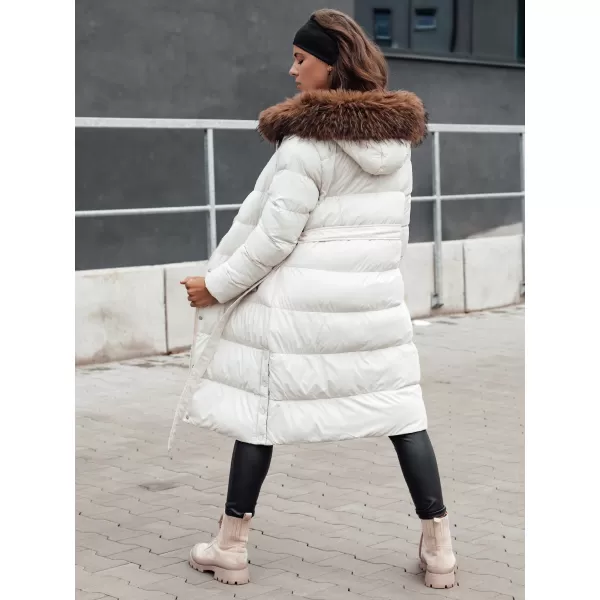 Dámský zimní kabát DSTREET STYLEBELLA BÍLÁ 