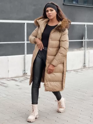 Dámský zimní kabát DSTREET STYLEBELLA BÉŽOVÁ