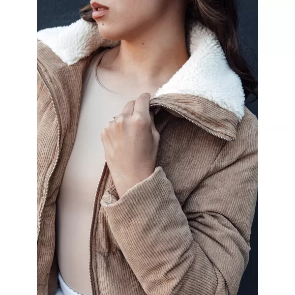  Dámská zimní bunda DSTREET TRENDYGLAM TY4359 BÉŽOVÁ 
