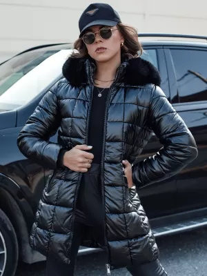 Dámský kabát DSTREET WINTERZIP ty4565 ČERNÁ
