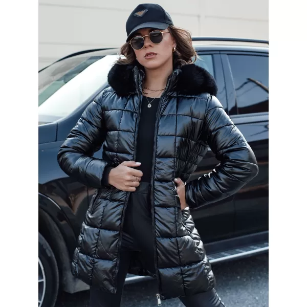  Dámský kabát DSTREET WINTERZIP ty4565 ČERNÁ 