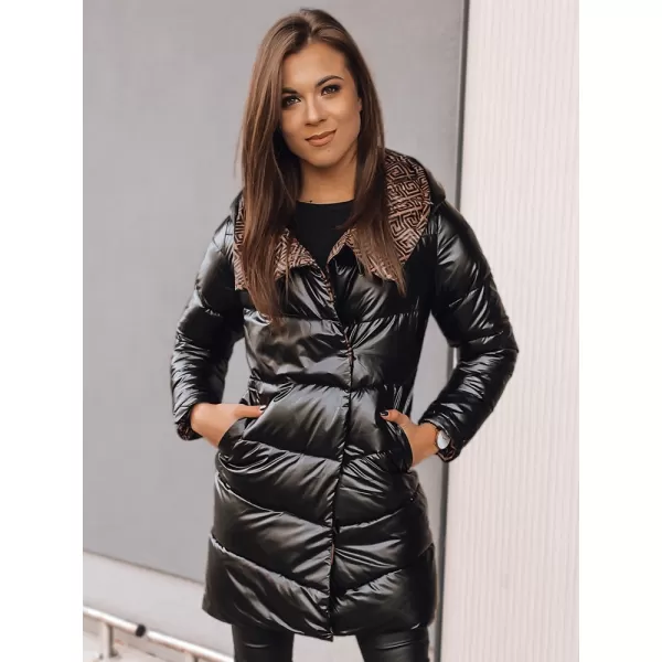  Dámská bunda DSTREET DELSY LONG TY3481 ČERNÁ 