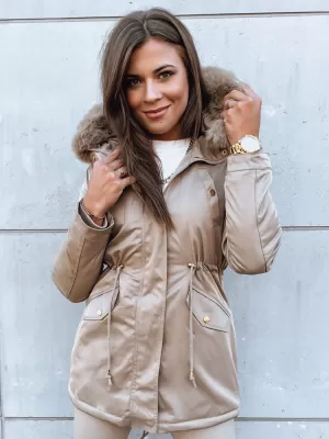 Dámská zimní bunda DSTREET GODDESS BÉŽOVÁ