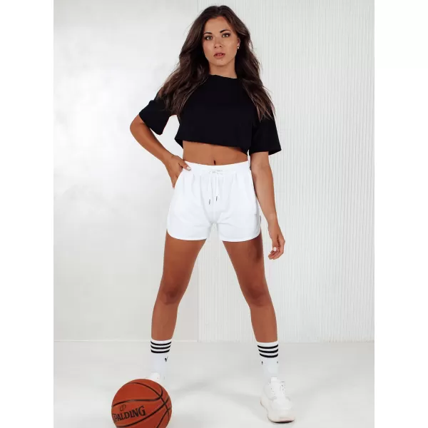  Dámské šortky DSTREET GO SPORT BÍLÁ 