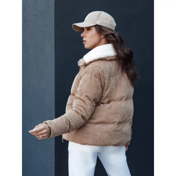  Dámská zimní bunda DSTREET TRENDYGLAM TY4359 BÉŽOVÁ 