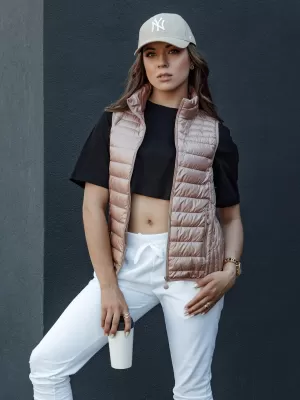 Dámská vesta DSTREET STYLISHZ TY4449 RŮŽOVÁ