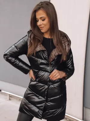 Dámská bunda DSTREET DELSY LONG TY3481 ČERNÁ
