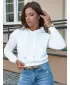 Dámská mikina DSTREET TRENDHOOD BY1310 BÍLÁ