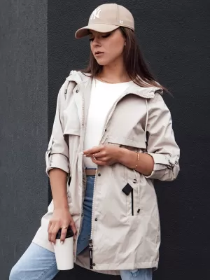 Dámská bunda DSTREET STYLE QUEEN TY4394 SVĚTLE ŠEDÁ