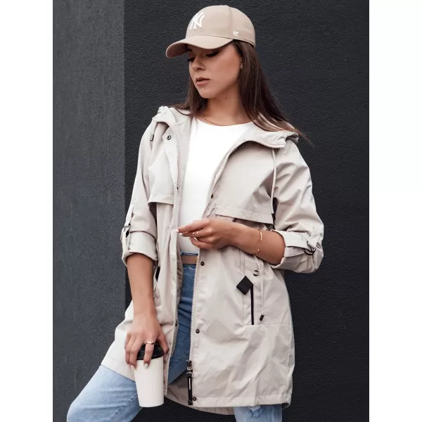  Dámská bunda DSTREET STYLE QUEEN TY4394 SVĚTLE ŠEDÁ 